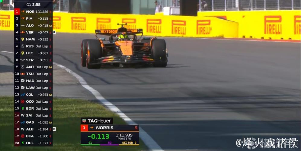 F1拉斯维加斯站排位赛 诺里斯杆位维斯塔潘第二 F1拉斯维加斯站排位赛 诺里斯杆位维斯塔潘第二